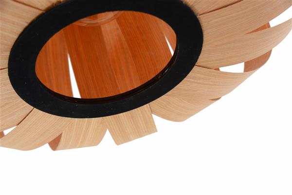 Grote foto hanglamp hout rond houtkleur 40 cm madera algarrobo huis en inrichting overige