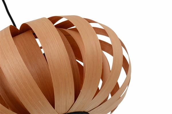 Grote foto hanglamp hout rond houtkleur 40 cm madera algarrobo huis en inrichting overige