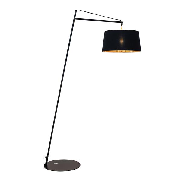 Grote foto staande lamp modern zwart met kap h160 cm scaldare vivaro huis en inrichting overige