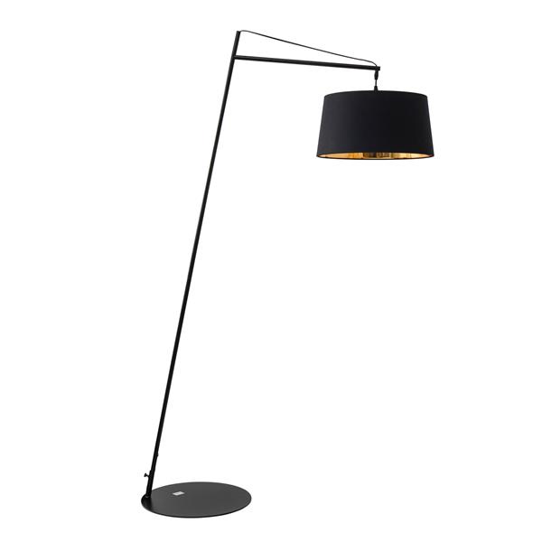 Grote foto staande lamp modern zwart met kap h160 cm scaldare vivaro huis en inrichting overige