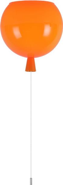 Grote foto plafondlamp ballonlamp oranje klein inclusief 4w led lamp funnylights huis en inrichting overige