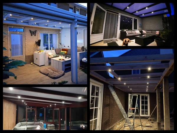 Grote foto led verlichting overkapping monno set 4 huis en inrichting overige