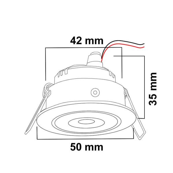 Grote foto led inbouwspots veranda suman 50mm set 10 huis en inrichting overige