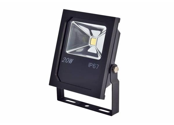 Grote foto led bouwlamp 20 watt 4000k helder wit ip67 crius tuin en terras verlichting