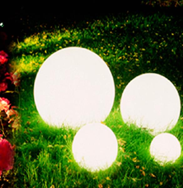 Grote foto oplaadbare bol 30 cm led rgb incl. afstandsbediening funnylights venonat tuinlamp tuin en terras verlichting