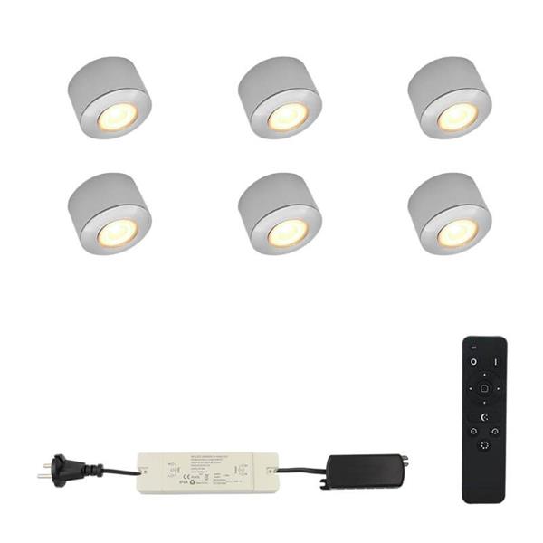 Grote foto veranda verlichting set van 6 nani opbouwspots tuin en terras verlichting