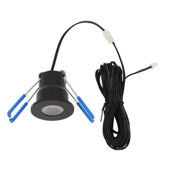 Grote foto frano zwarte led inbouwspot 3 watt 12 volt ip65 exclusief driver huis en inrichting overige