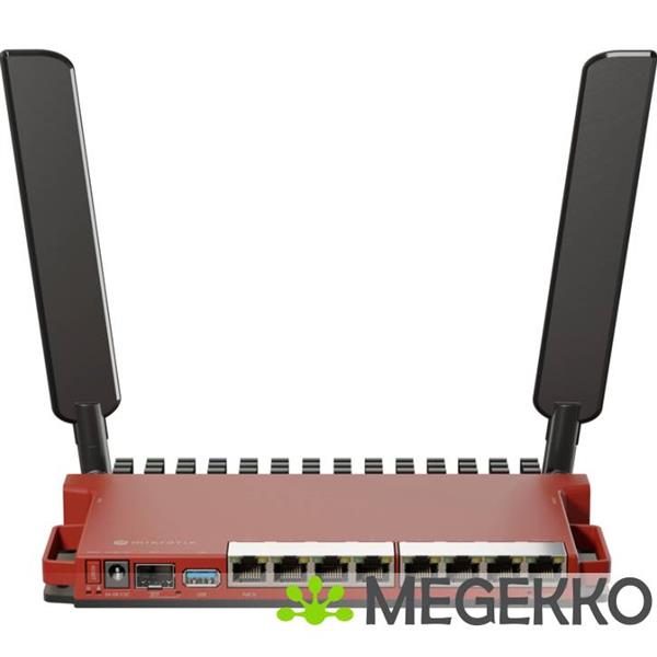 Grote foto mikrotik l009uigs 2haxd in draadloze router gigabit ethernet single band 2.4 ghz rood computers en software netwerkkaarten routers en switches
