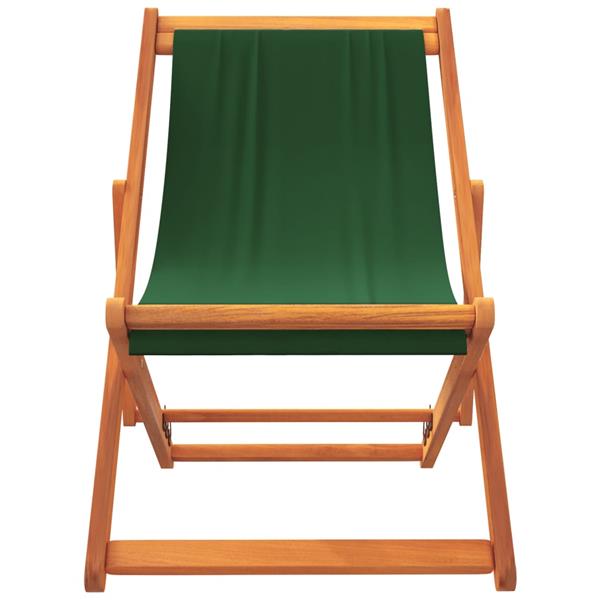 Grote foto vidaxl strandstoelen 2 st inklapbaar stof groen tuin en terras tuinmeubelen