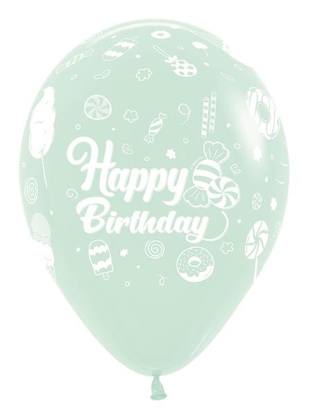 Grote foto ballonnen happy birthday sweet pastel matte mix 30cm 25st verzamelen overige verzamelingen