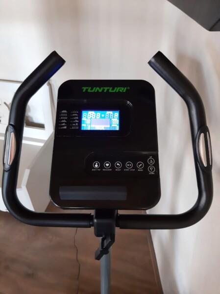 Grote foto tunturi cardio fit e35 hometrainer ergometer bluetooth fitnessfiets met 12 verschillende train sport en fitness fitness