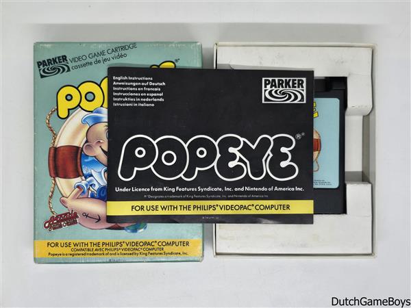 Grote foto philips videopac parker popeye spelcomputers games overige merken