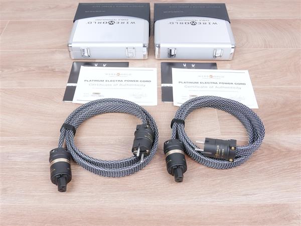 Grote foto wireworld audio platinum electra highend audio power cable 1 5 metre two available audio tv en foto onderdelen en accessoires