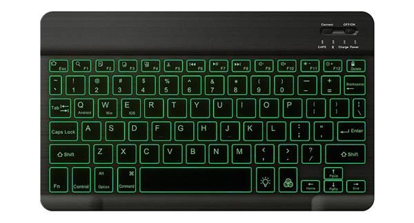 Grote foto elementkey v01 aluminium bluetooth 3.0 toetsenbord led verlichting rgb keyboard voor tv tab computers en software overige computers en software