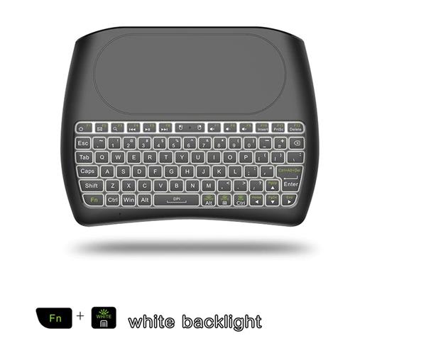 Grote foto elementkeyboard kb1 wireless toetsenbord met touchpad led backlight keyboard voor o.a. smart t computers en software overige computers en software