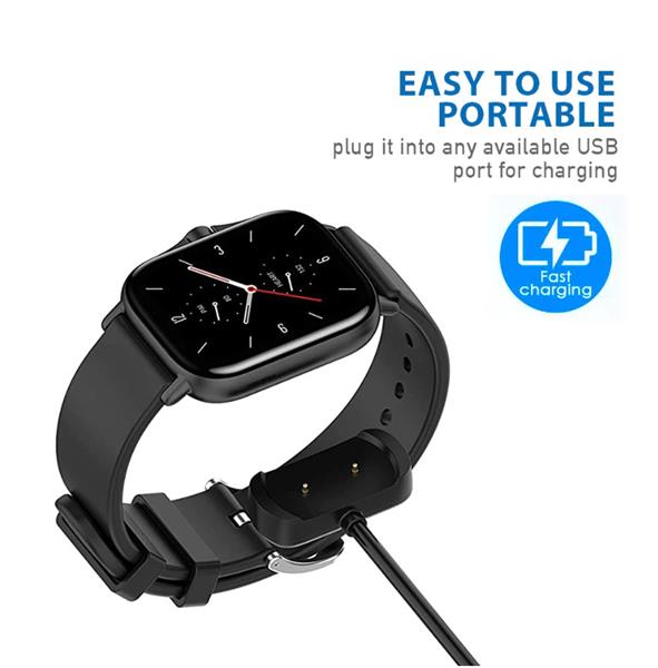 Grote foto drphone usb oplaadsnoer oplaadkabel oplader geschikt voor amazfit gts 2 gts 2 mini gts 2e gtr kleding dames horloges