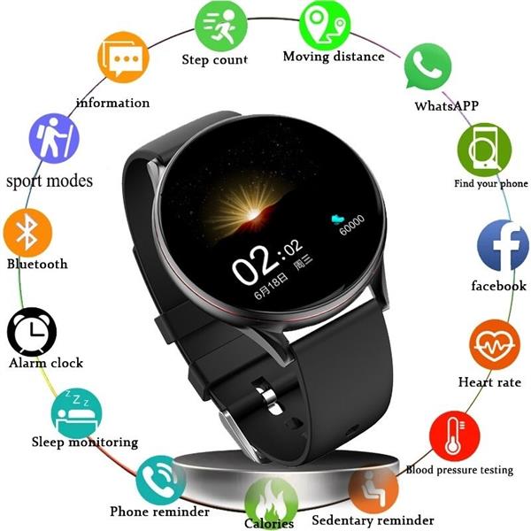 Grote foto drphone m10 warp series ips full touch screen smartwatch waterdicht mannen en vrouwen horloge kleding dames horloges