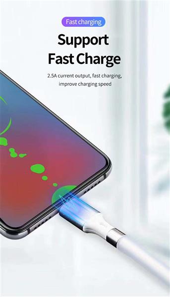 Grote foto drphone mag 3a kabel magnetisch oprolsysteem geschikt voor micro usb 1 meter oplaad kabel telecommunicatie opladers en autoladers