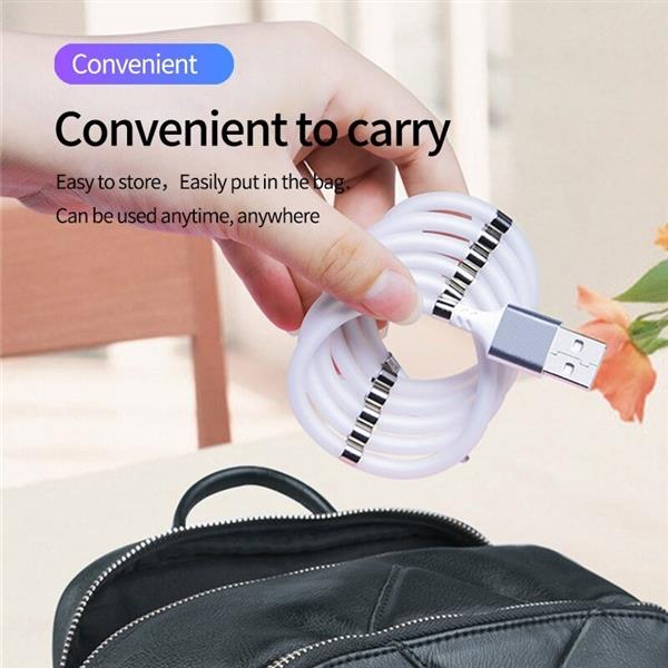 Grote foto drphone mag 3a kabel magnetisch oprolsysteem geschikt voor micro usb 1 meter oplaad kabel telecommunicatie opladers en autoladers