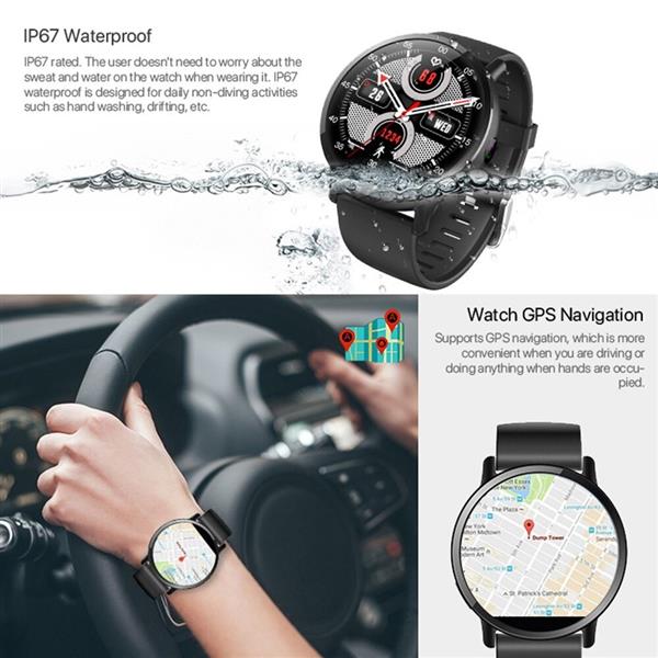 Grote foto drphone swx 1 4g gps wifi sim 2.03inch ronde scherm mannen horloge met 8mp camera hartslag kleding dames horloges