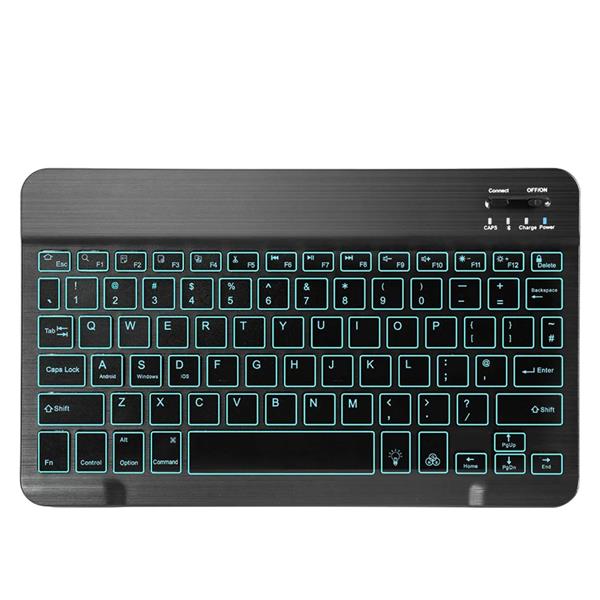 Grote foto elementkey v01 aluminium bluetooth 3.0 toetsenbord led verlichting rgb keyboard voor tv tab computers en software overige computers en software