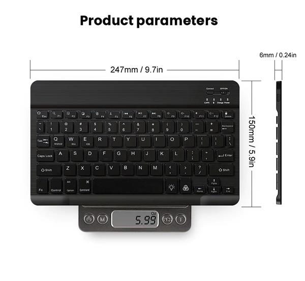 Grote foto elementkey v01 aluminium bluetooth 3.0 toetsenbord led verlichting rgb keyboard voor tv tab computers en software overige computers en software