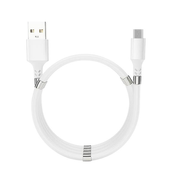 Grote foto drphone mag 3a kabel magnetisch oprolsysteem geschikt voor micro usb 1 meter oplaad kabel telecommunicatie opladers en autoladers