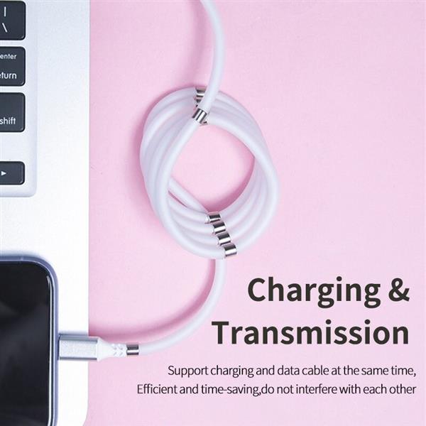 Grote foto drphone mag 3a kabel magnetisch oprolsysteem geschikt voor micro usb 1 meter oplaad kabel telecommunicatie opladers en autoladers