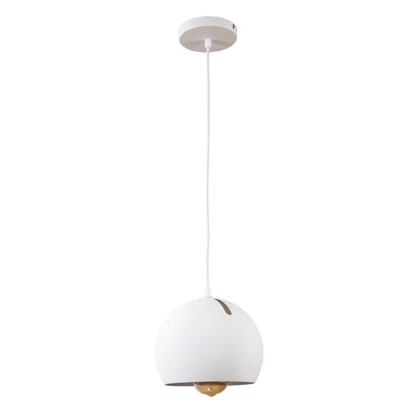 Grote foto hanglamp modern wit rond metaal scaldare bagni huis en inrichting overige