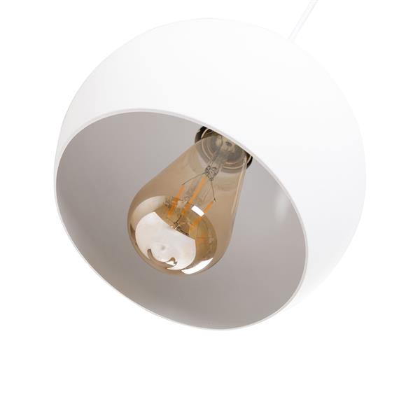 Grote foto hanglamp modern wit rond metaal scaldare bagni huis en inrichting overige