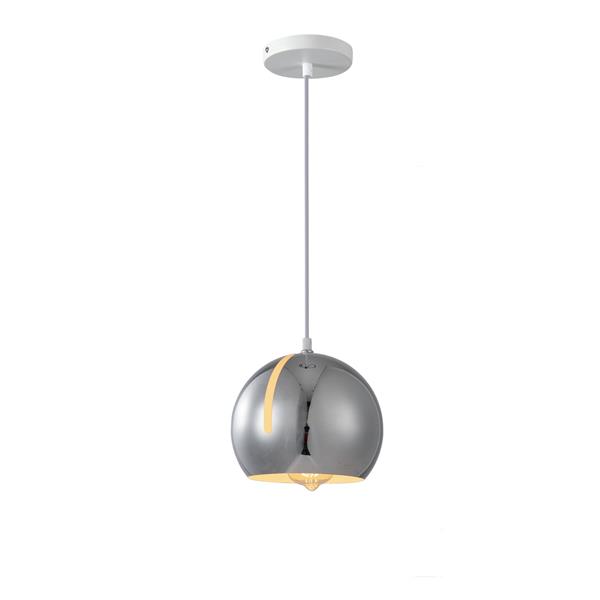 Grote foto hanglamp modern chrome rond metaal scaldare balbano huis en inrichting overige