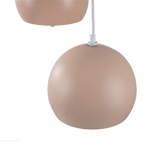 Grote foto hanglamp modern roze rond metaal 3 licht scaldare aino huis en inrichting overige