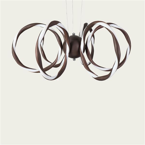 Grote foto hanglamp led design bruin rond scaldare cala huis en inrichting overige
