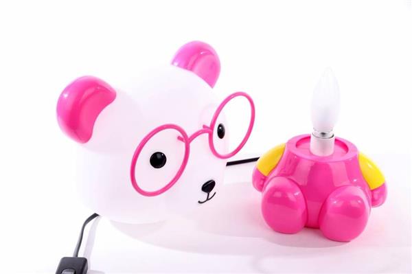 Grote foto tafellamp panda roze funnylights minum huis en inrichting overige