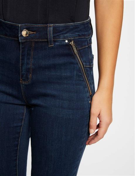 Grote foto skinny jeans with zipped details 241 pavel raw denim kleding dames broeken en pantalons