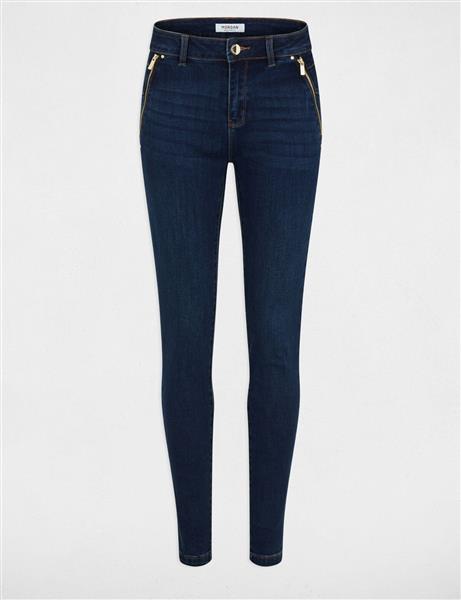 Grote foto skinny jeans with zipped details 241 pavel raw denim kleding dames broeken en pantalons