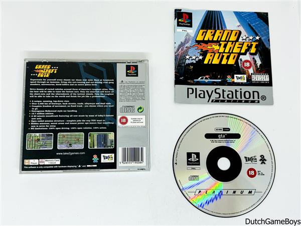 Grote foto playstation 1 ps1 grand theft auto platinum spelcomputers games overige playstation games