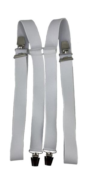 Grote foto witte bretels met 4 extra sterke clips kleding dames riemen