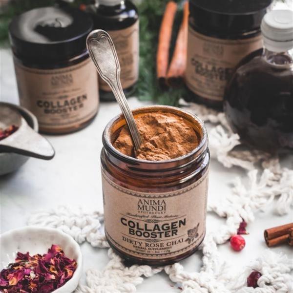 Grote foto collagen booster plant based powder dirty rose chai beauty en gezondheid lichaamsverzorging