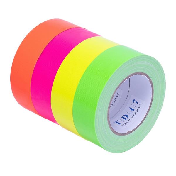 Grote foto td47 gaffa tape fluor deal 4 rollen 38mm doe het zelf en verbouw materialen en producten