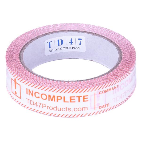 Grote foto td47 controle tape 25mm x 66m incomplete doe het zelf en verbouw materialen en producten