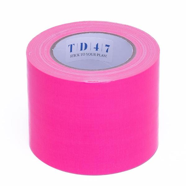Grote foto td47 gaffa tape 100mm x 25m fluor roze doe het zelf en verbouw materialen en producten