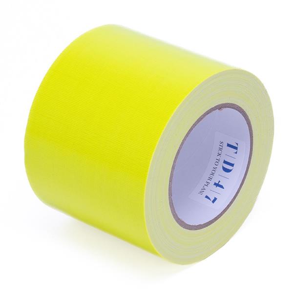 Grote foto td47 gaffa tape 100mm x 25m fluor geel doe het zelf en verbouw materialen en producten