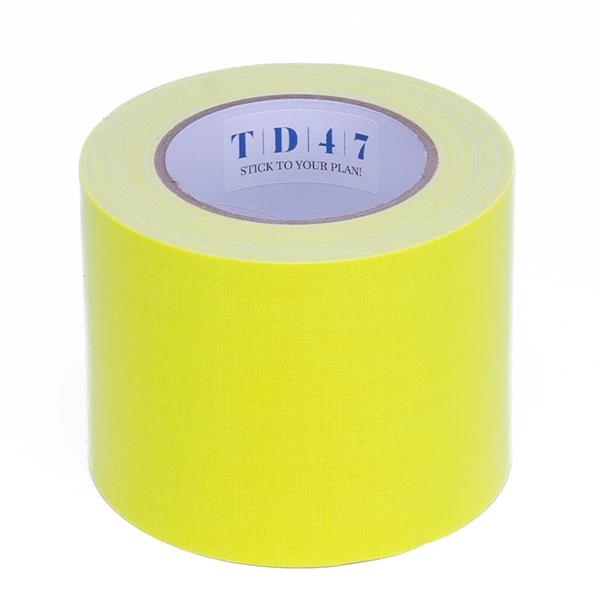 Grote foto td47 gaffa tape 100mm x 25m fluor geel doe het zelf en verbouw materialen en producten