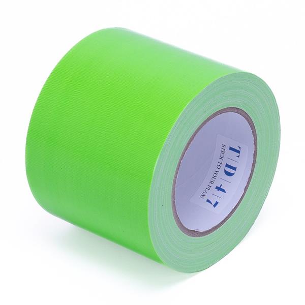 Grote foto td47 gaffa tape 100mm x 25m fluor groen doe het zelf en verbouw materialen en producten