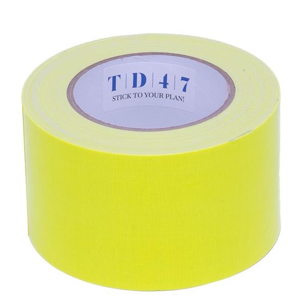 Grote foto td47 gaffa tape 75mm x 25m fluor geel doe het zelf en verbouw materialen en producten
