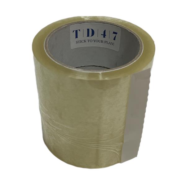 Grote foto td47 verpakkingstape pp low noise 75mm x 66m transparant doos 24 rol doe het zelf en verbouw materialen en producten