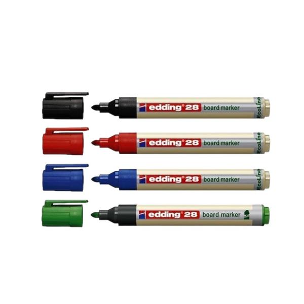 Grote foto edding 28 ecoline whiteboard marker assortiment 1 5 3 mm rond doe het zelf en verbouw gereedschappen en machines