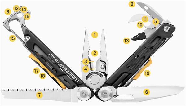 Grote foto leatherman signal black silver doe het zelf en verbouw gereedschappen en machines