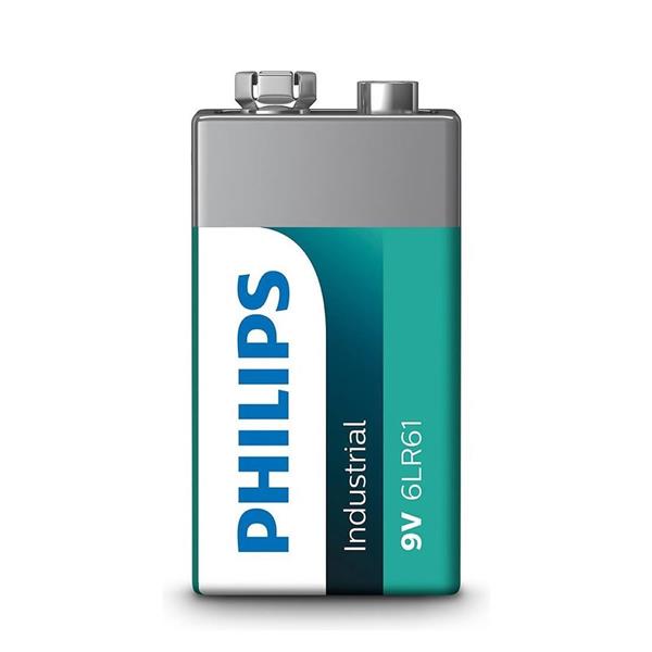 Grote foto philips industrial 9v blokbatterij 10 st. doe het zelf en verbouw gereedschappen en machines